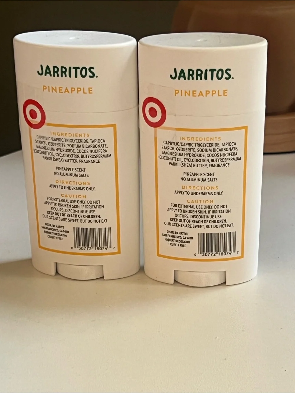 Native Limited Edition Jarritos Pineapple Deodorant X’s 2 Both Brand New!